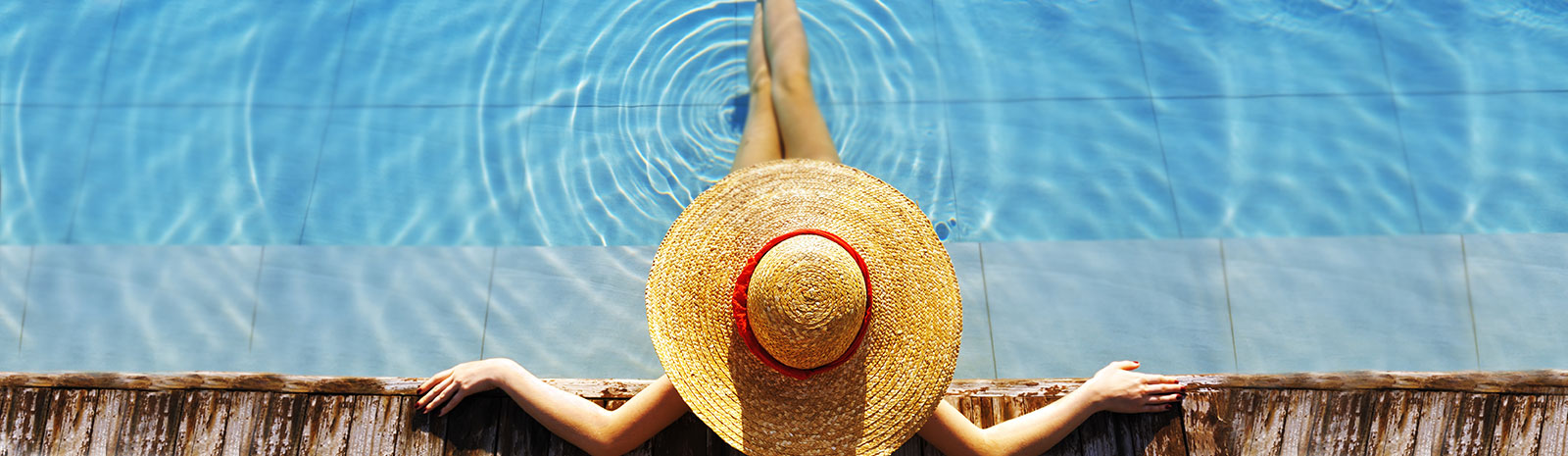 Request your dates - photo of lady on pool