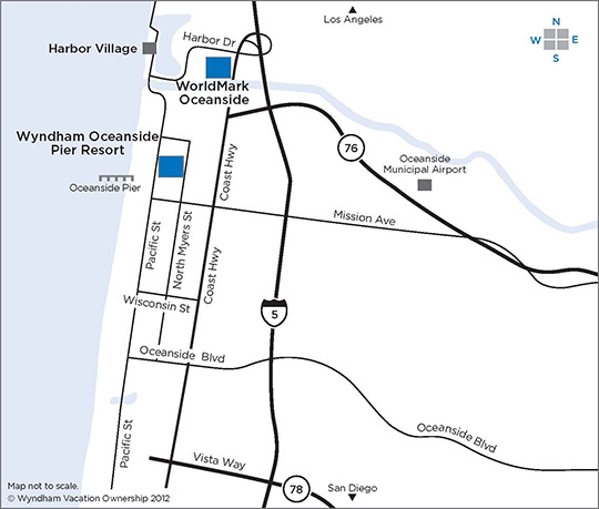 Map and driving direction for OCEANSIDE, CA