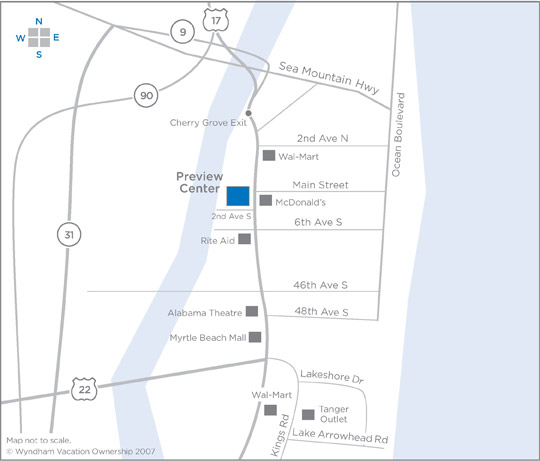 Map and driving direction for NORTH MYRTLE BEACH, SC