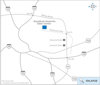 Wyndham Vacation Resorts Welcome Center Maps Travel Directions Nashville Tn