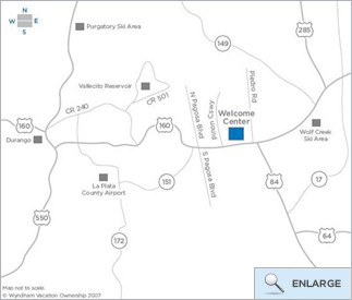 Welcome Center Map - Click to Enlarge.