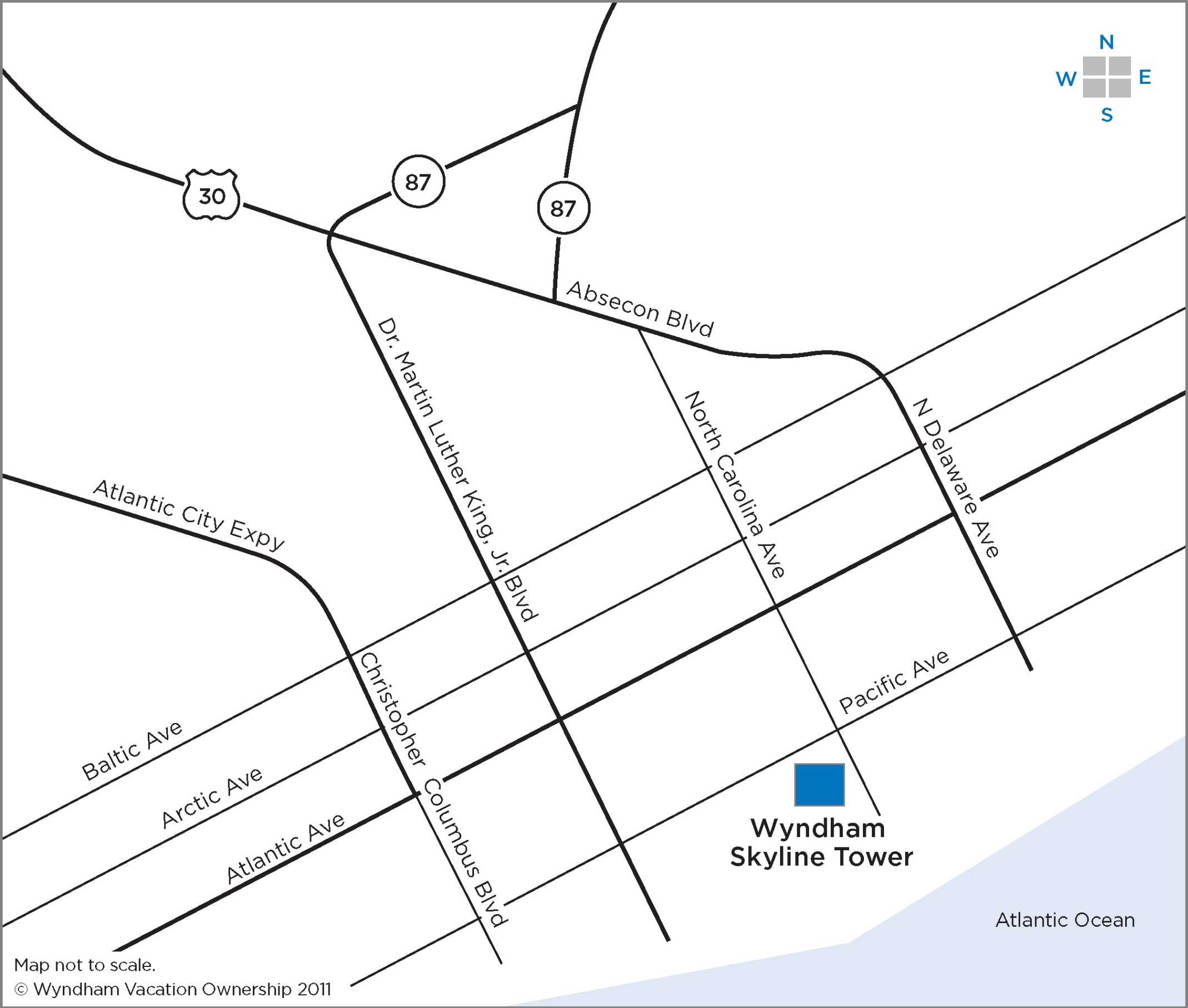 Map and driving direction for ATLANTIC CITY, NJ