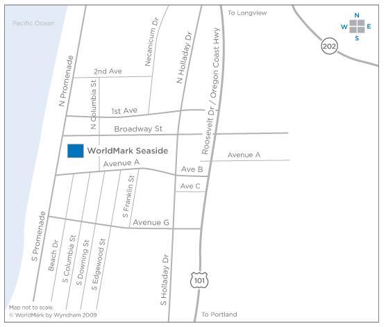 Map and driving direction for SEASIDE, OR