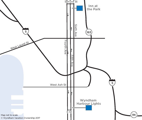 Map and driving direction for SAN DIEGO, CA